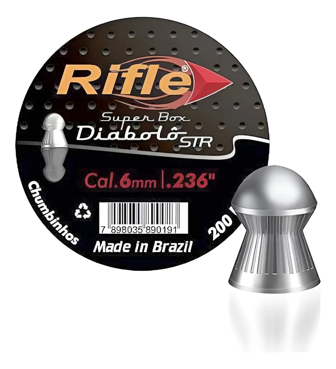 Chumbinho Rifle Diabolo Str 6.0 200 Unidades Blu — imagem 2