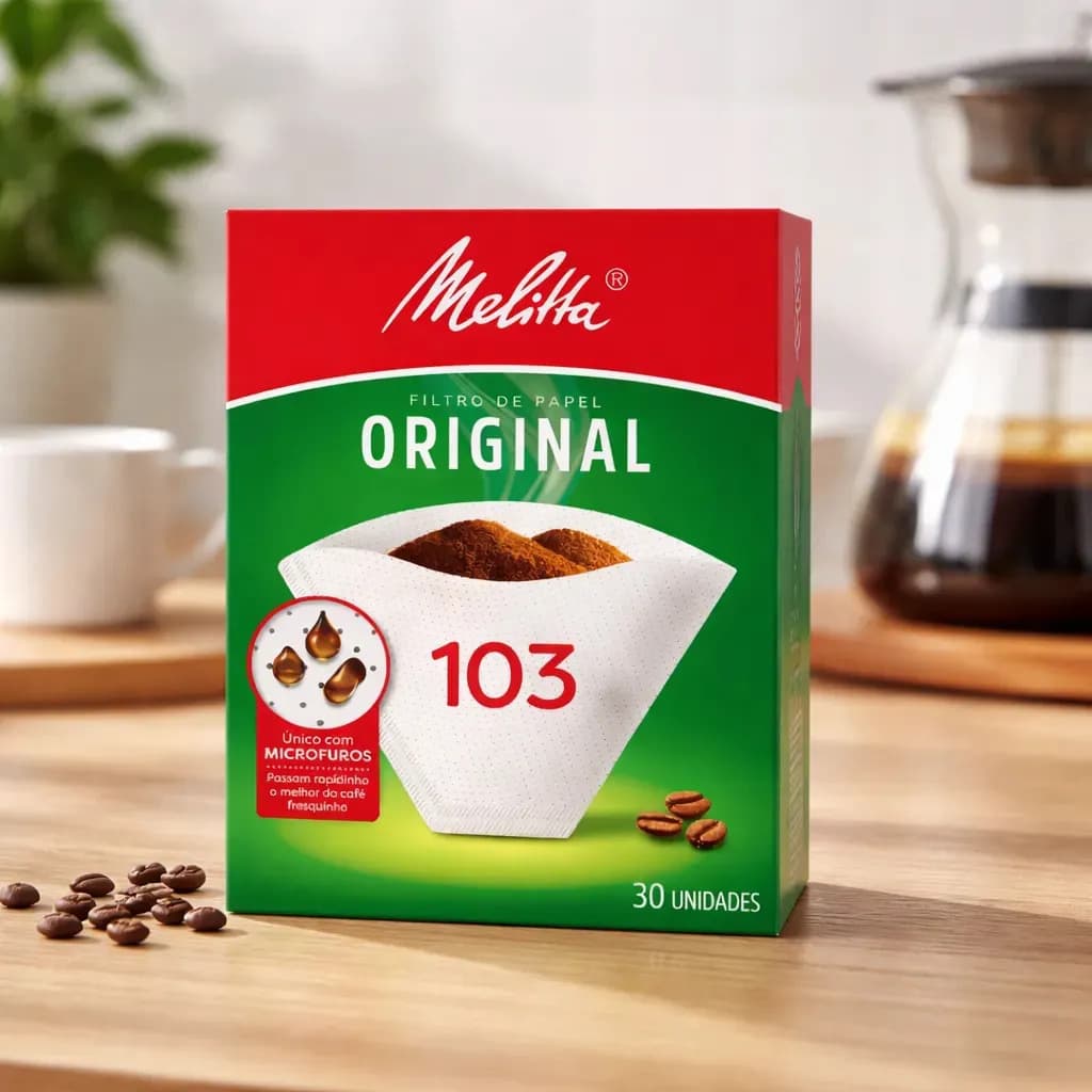 Filtro de papel para café Melitta 103 com 30 unidades — imagem 4