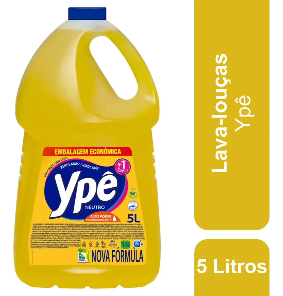 Detergente Ypê Neutro 5 Litros — imagem 3