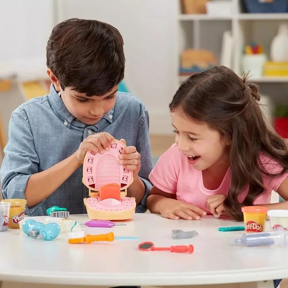 Massinha de Modelar Infantil Brincando de Dentista, Play-Doh - Conjunto de Brinquedo com 9 Acessórios e 6 Potes - A partir de 3 Anos — imagem 5