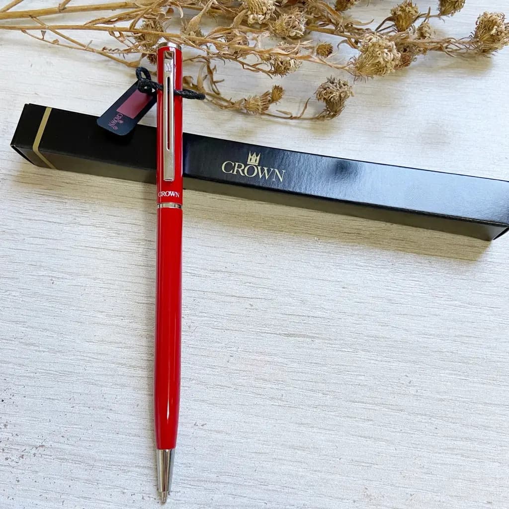 Caneta Crown Hawai Vermelha Esfrográfica Di10089d — imagem 3