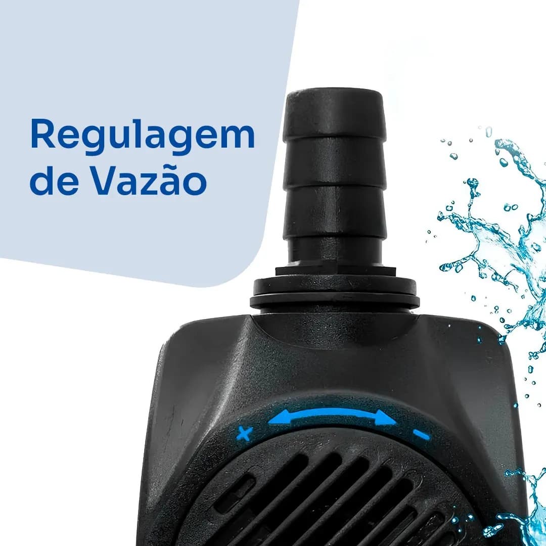 Bomba Submersa 2500l/h 2,5m Lagos Recalque Fontes Aquários Cascata Chafariz Motor Água Doce Salgada Marinho Fonte Hidroponia Aquaponia — imagem 6