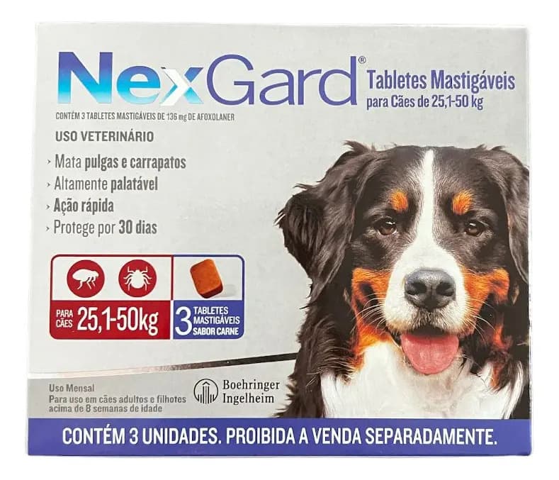 NexGard Cachorro 25 kg à 50 kg 3 Comprimidos — imagem 2