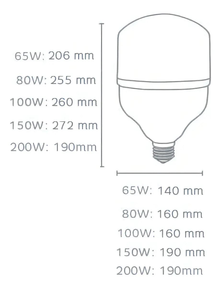 Lâmpada Led Bulbo Alta Potência 65w Elgin 6500k — imagem 3
