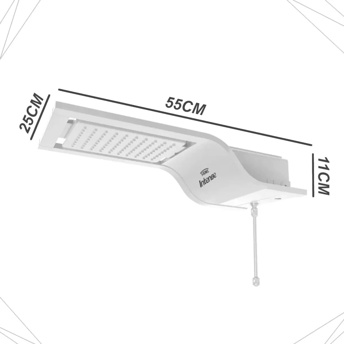 Chuveiro Elétrico Fame Intense Eletrônico Luxo White Potente Cor Branco Potência 5400 W — imagem 3