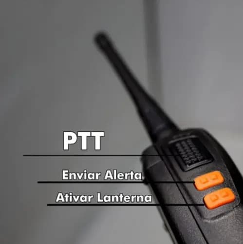 Kit 2 Walkie Talkie Bf-777s Radio Comunicador Com Fone De Longo Alcance Portátil Com Lanterna Integrada Cor Preto — imagem 4