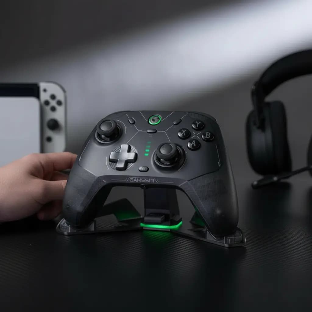Controle Joystick Sem Fio Gamesir Cyclone 2 Bundle Preto Preto — imagem 4