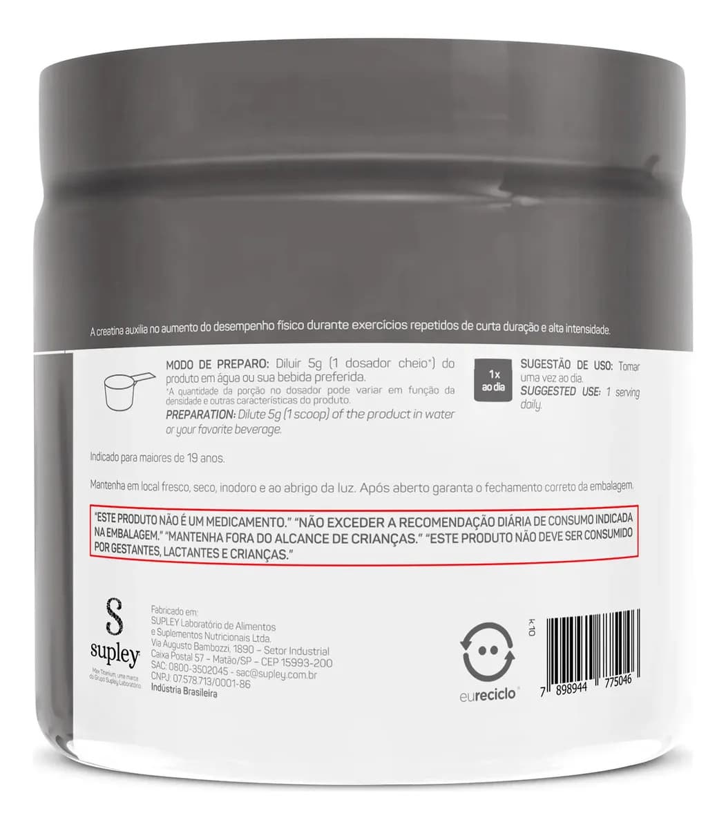 Creatina 100g Creatina Monohidratada Max Titanium Sem Sabor Alta Pureza — imagem 3