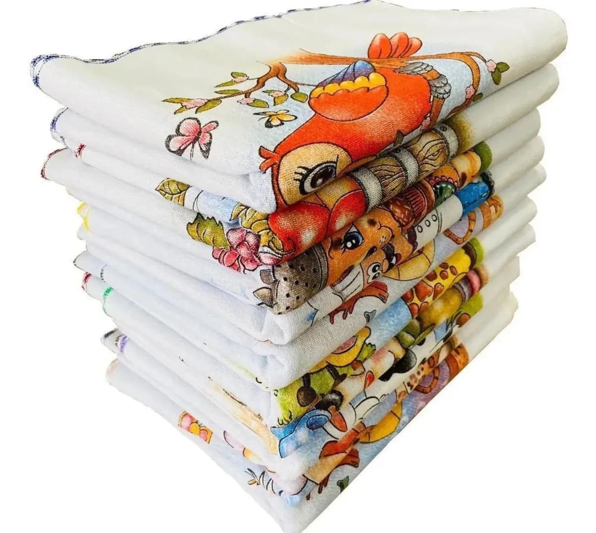 Kit 10 Pano De Prato Estampado 100% Algodão - 35cm X 60cm — imagem 3