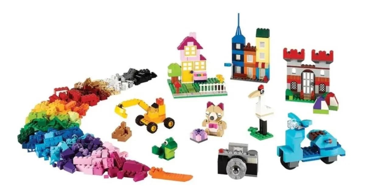 Kit Caixa Grande De Peças Criativas Classic 10698 Com 790 Peças Lego — imagem 2