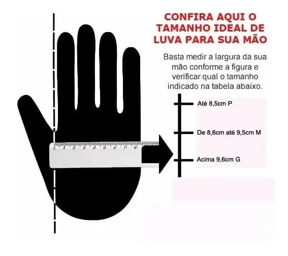 Luva Palmex Neoprene - Musculação - Academia Cor Preto Tamanho G — imagem 3