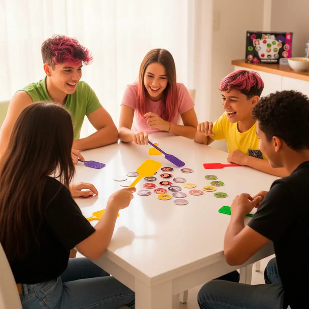 Jogo De Tabuleiro Infantil Tapa Na Mesa - Dos Rosa - Nig — imagem 2