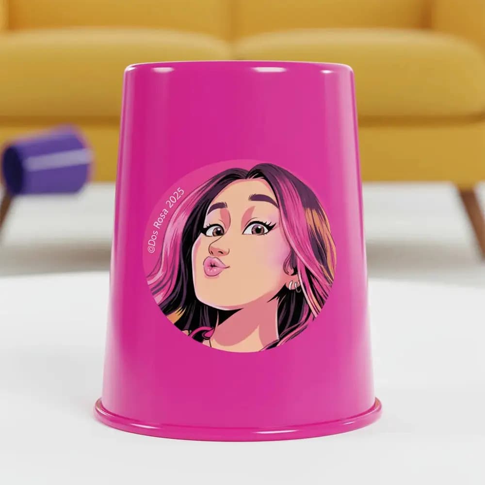 Brinquedo Batalha Dos Copos Dos Rosa Jogo Infantil Educativo — imagem 4