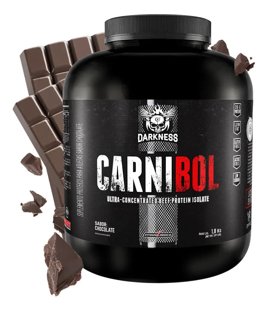 Proteína Darkness Carnibol Beef em pó sabor Chocolate x 1.8kg — imagem 2
