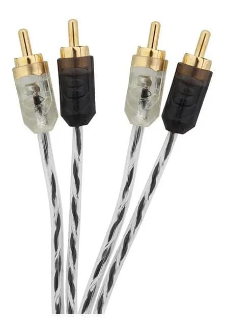 Cabo Rca Taramps 5 Metros 5m 500cm Estereo Banhado A Ouro Double Injetado Stereo Som Automotivo — imagem 4