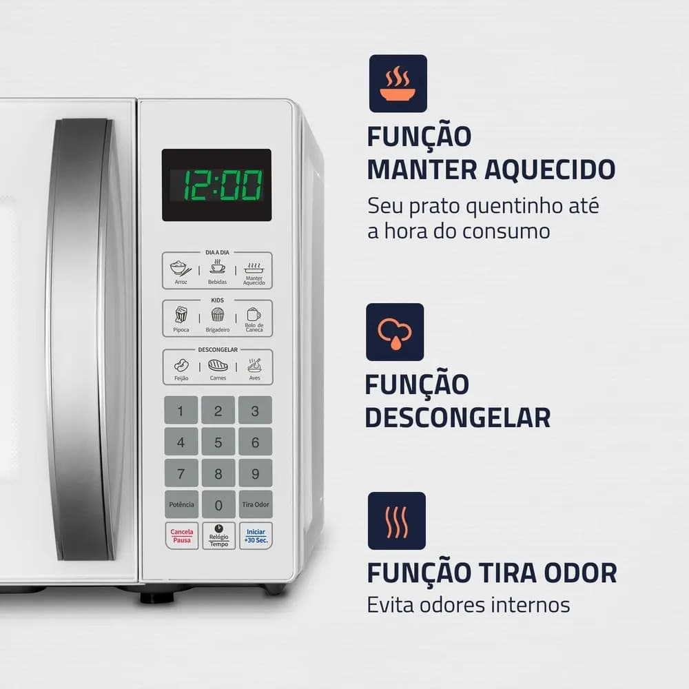 Micro-ondas MO-01-21-W 1200W Mondial — imagem 3