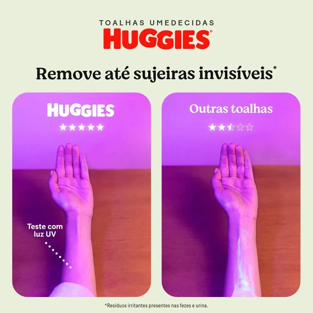 Huggies Lenços Umedecidos Higiene Superior Limpam 2x Mais 48 Un — imagem 4