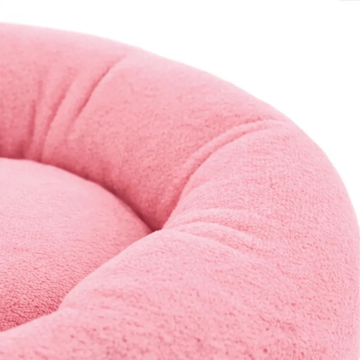 Cama De Gato Caminha Nuvem Ninho Pet Soft Redonda 70x70cm Cor Rosa-chiclete — imagem 5