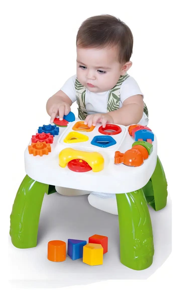 Mesa Infantil Didática Divertida Play Time Vermelha Cotiplás — imagem 8