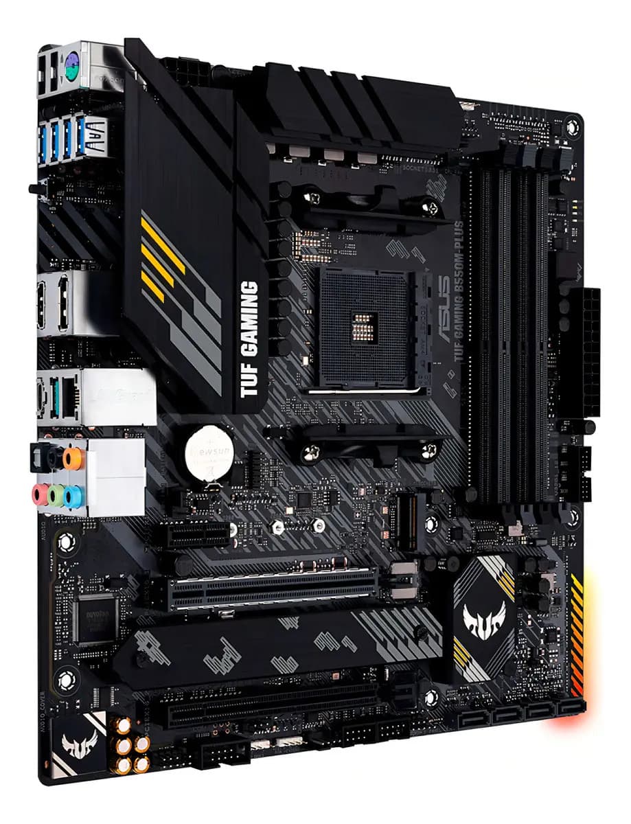 Placa Mãe Asus Tuf Gaming B550m-plus Ddr4 AMD Am4 mATX RGB — imagem 2