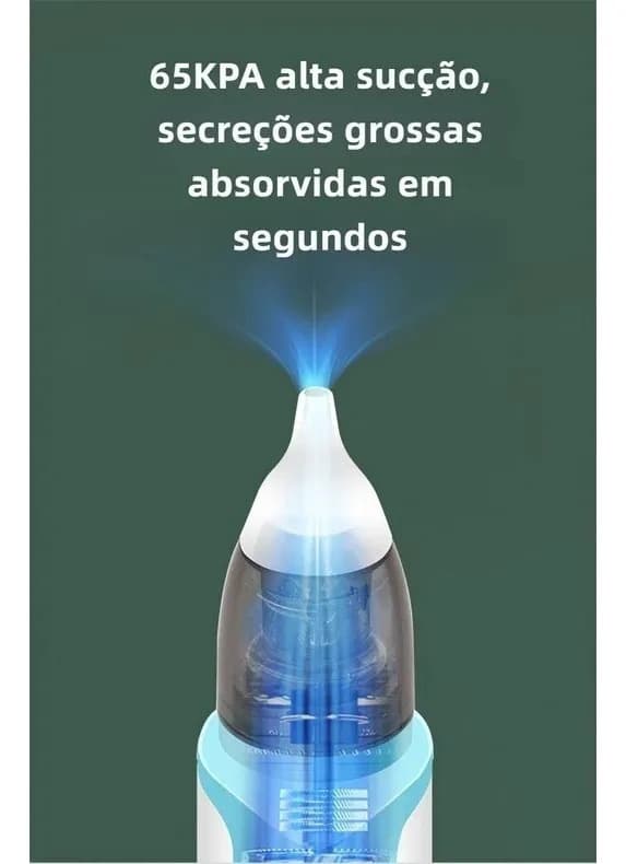 Sugador Aspirador Nasal Elétrico Nariz Ouvido Criança Bebe Cor Rosa — imagem 4