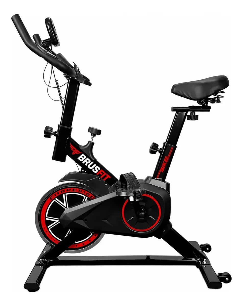 Brus fit Bicicleta Ergométrica Spinning Liftness X11 Cor Preto/vermelho — imagem 2