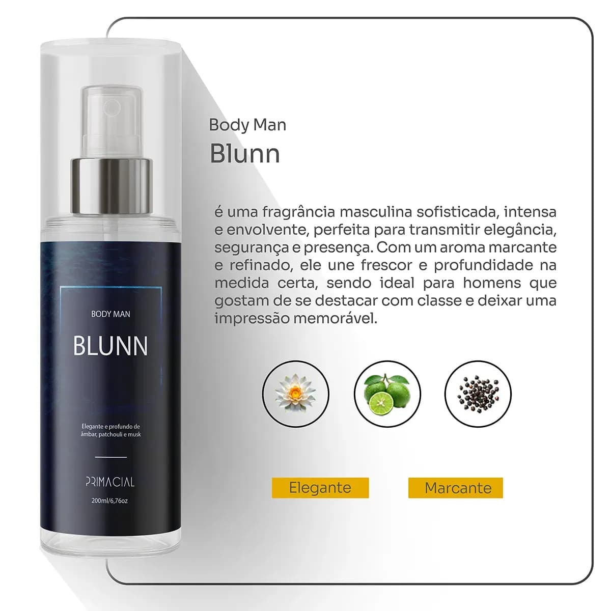 Kit 3 Body Splash Masculino Vibration + Blunn + Infalível Fero By Primacial Body Man — imagem 4