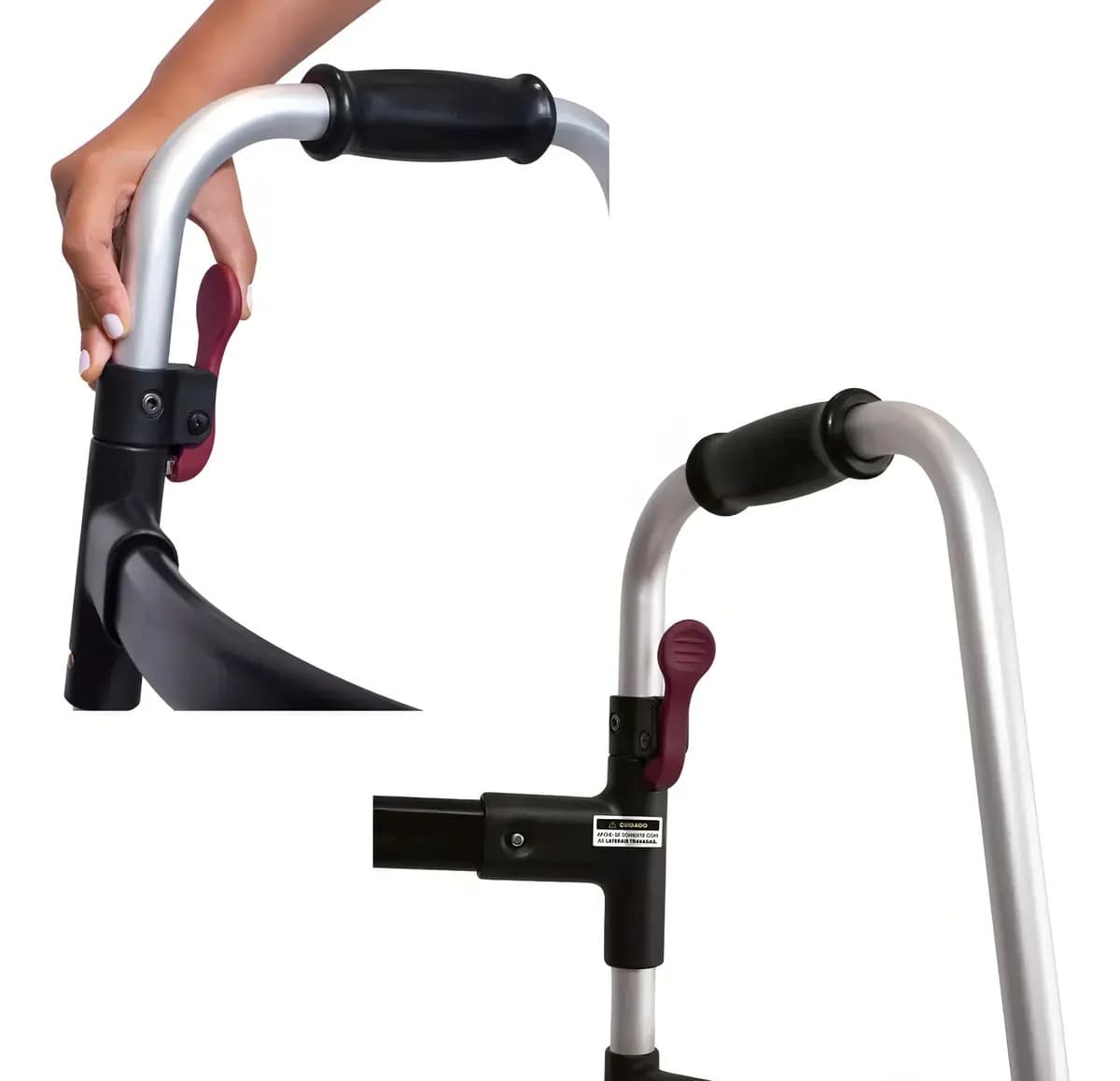 Andador ortopédico Mercur BC1546 Andador Desmontável preto — imagem 2
