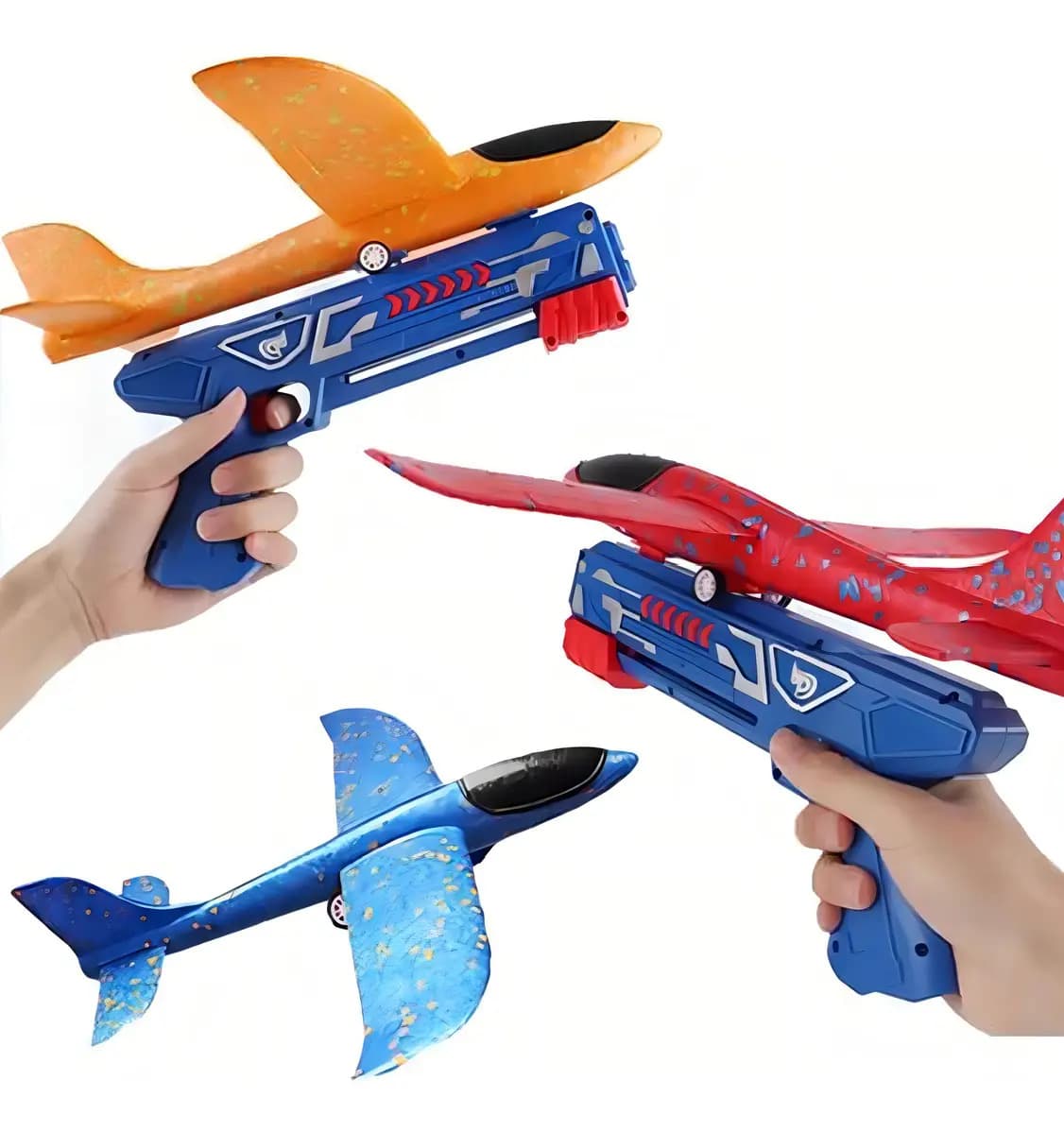 Avião Planador Aeromodelo Super Jato WUCHILD LED 32cm Com Lançador — imagem 5