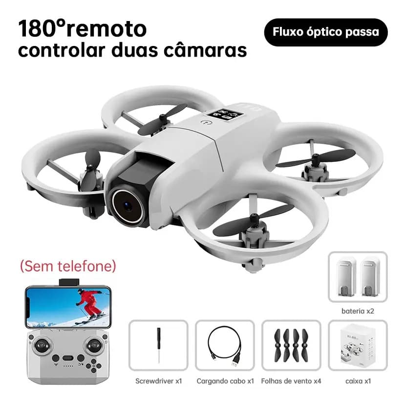 Drone Neo Com Câmera 4k Full Hd Wifi Cor Cinza 2 Baterias — imagem 6