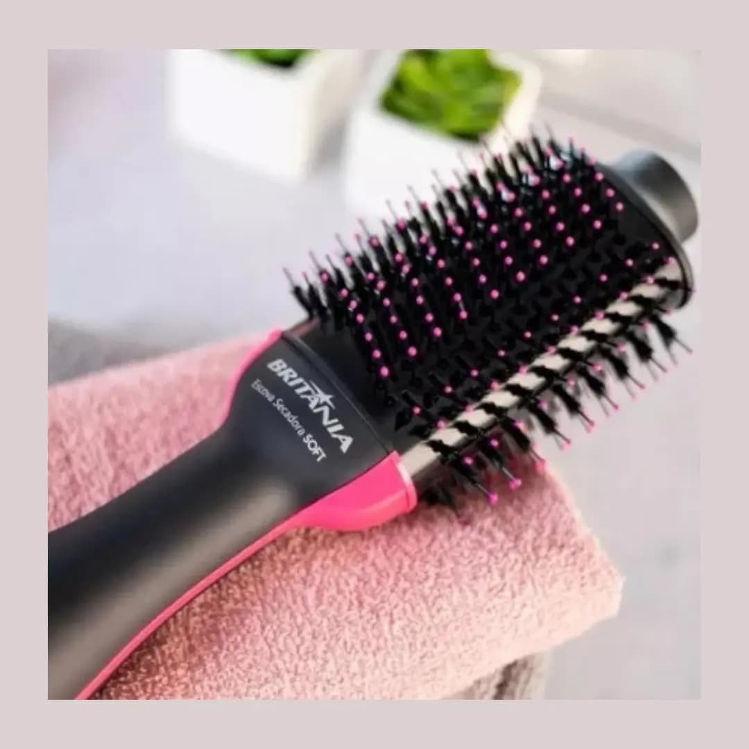 Britânia Escova Secadora Bec02pr 4 Em 1 1300w Cor Preto e Rosa — imagem 5