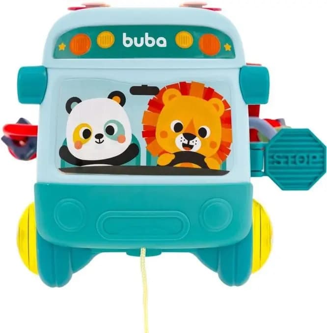 Ônibus De Atividades Para Crianças Buba Bichinhos Verde Multicor — imagem 2