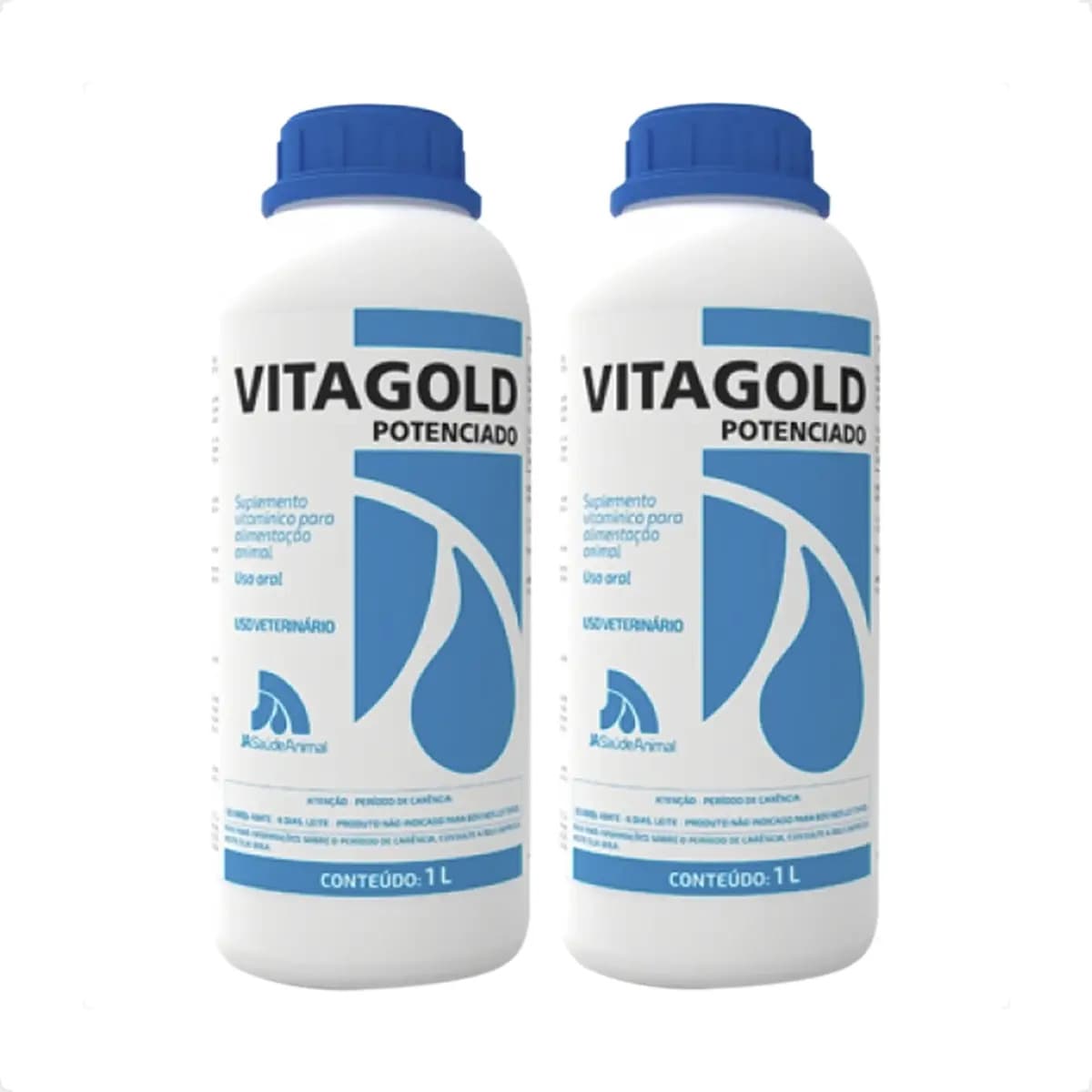 2 Vitagold Potenciado Suplemento Vitamínico Para Animais 1 L