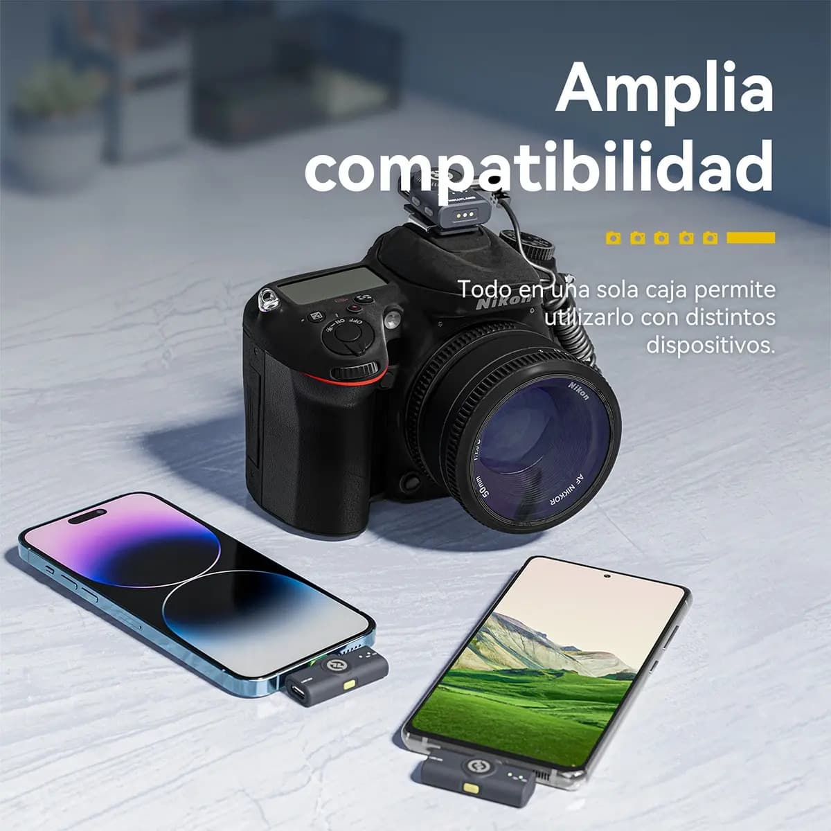 Microfone de lapela Hollyland Lark M2 Lark M2 Combo Preto. — imagem 6