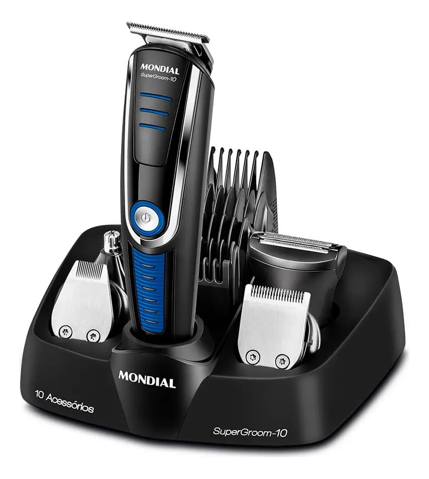 Aparador de Pelos Mondial Super Groom 10 BG-03 6W Bivolt — Completo — imagem 2