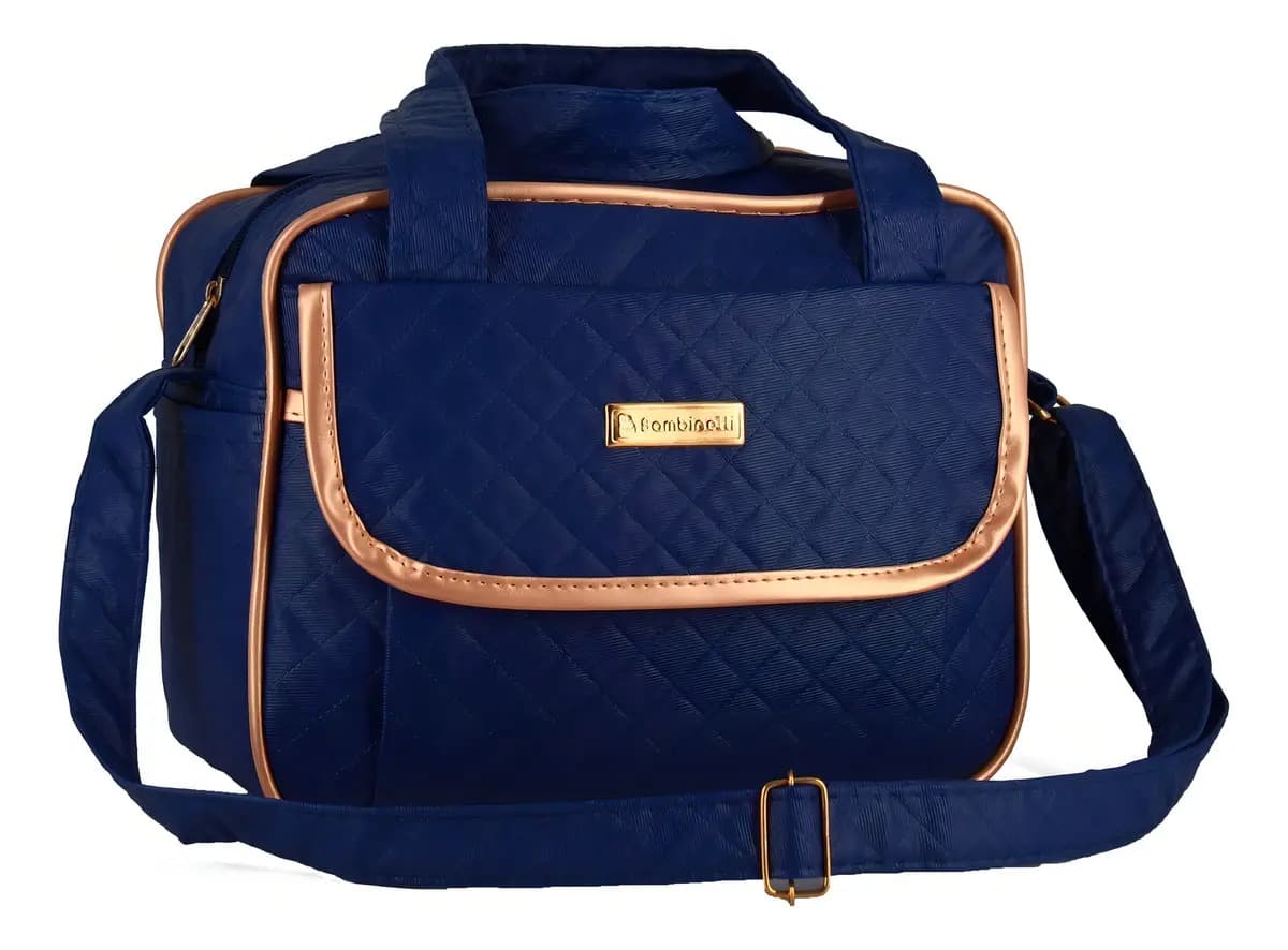 Kit Bolsa Maternidade Azul-marinho com Mochila e Trocador Bambinelli — imagem 4