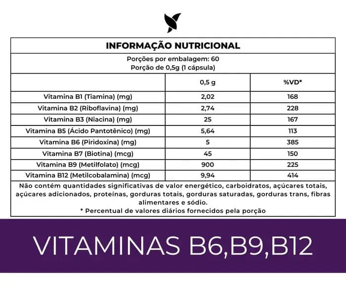 Complexo B AlwaysFit | Metilfolato + Metilcobalamina + Vitaminas do Complexo B | 60 Cápsulas — imagem 6