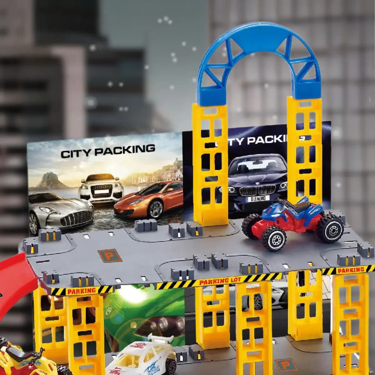 Pista De Carrinhos Brinquedo Infantil Corrida Lava Rápido Colorido — imagem 6