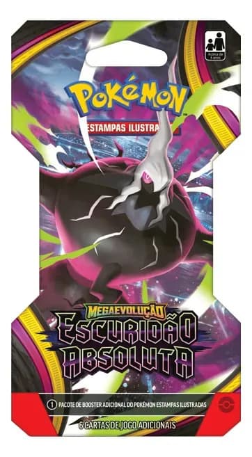 Pokémon ME05 Escuridão Absoluta Booster 6 Cartas Copag — imagem 2