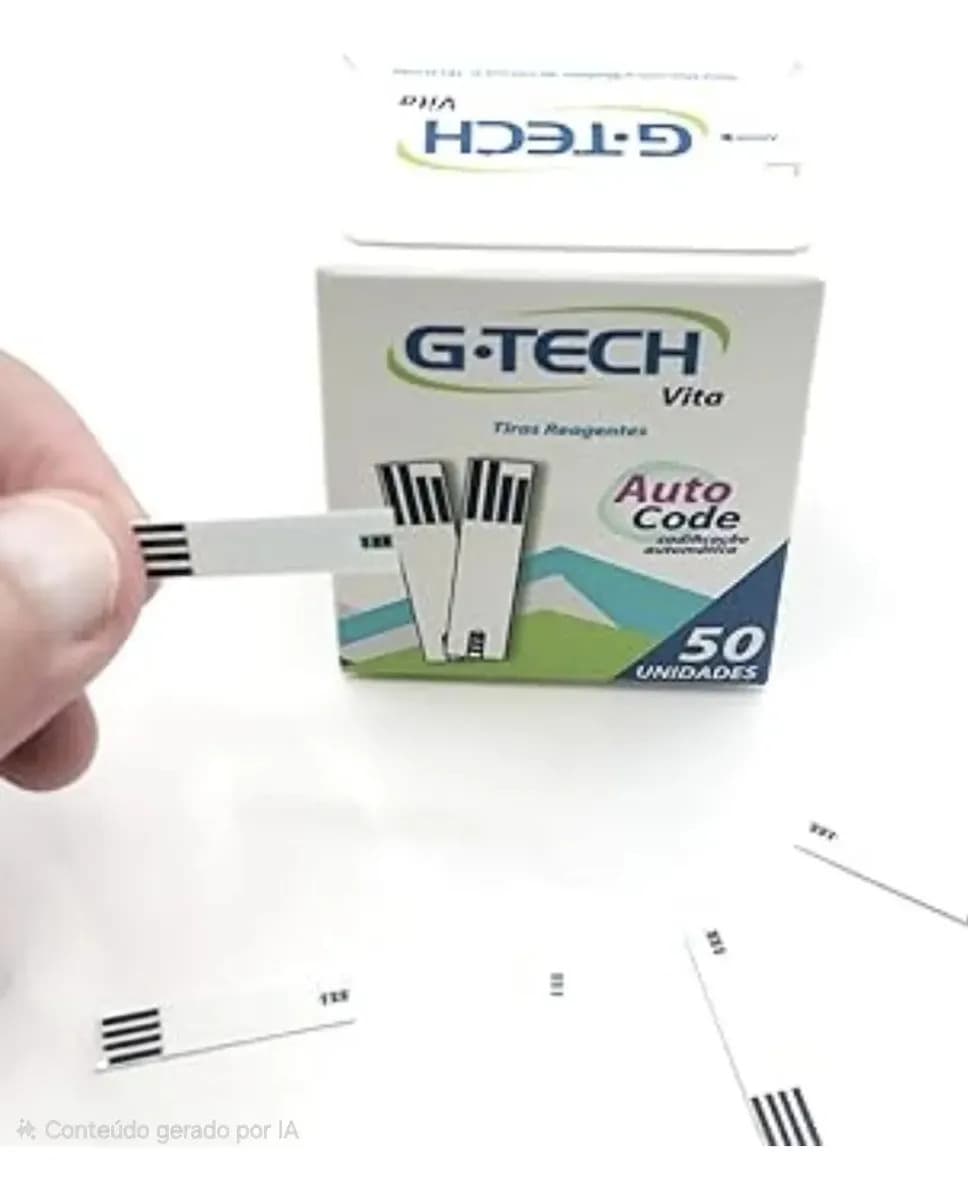 Tiras de Glicemia G-Tech Vita Tiras 50un — imagem 5