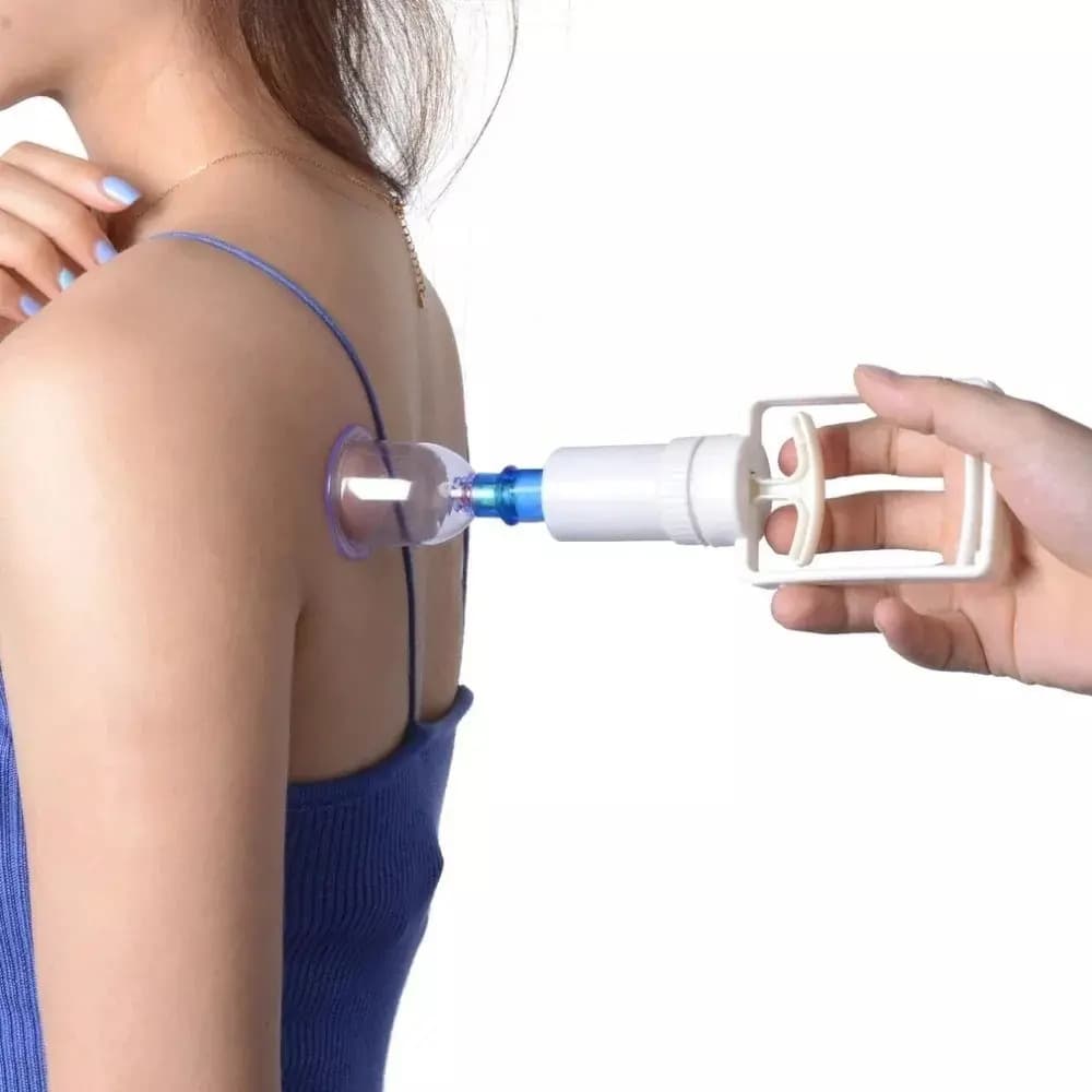 Kit 12 Ventosas Com Bomba Ventosaterapia Massoterapia Chines — imagem 6
