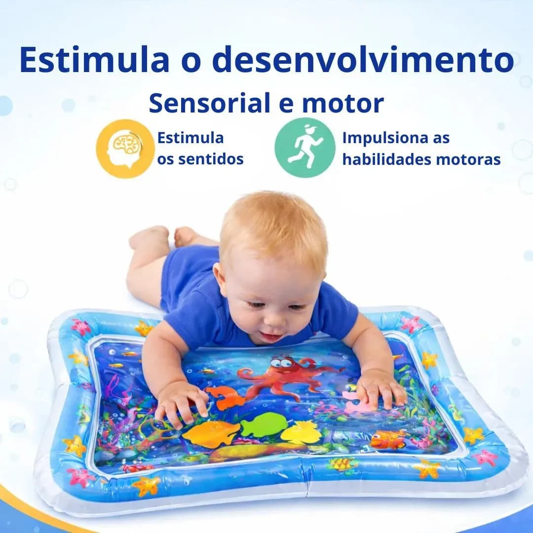 Tapete De Atividades Infantil Bebê Inflável Água Beexcellent — imagem 6