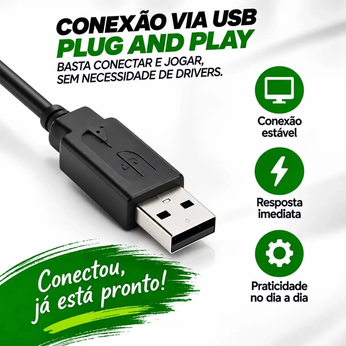 Controle Para Xbox 360 Com Fio Joystick Manete Gamepass Steam Tv Pc Android - Crowley — imagem 3