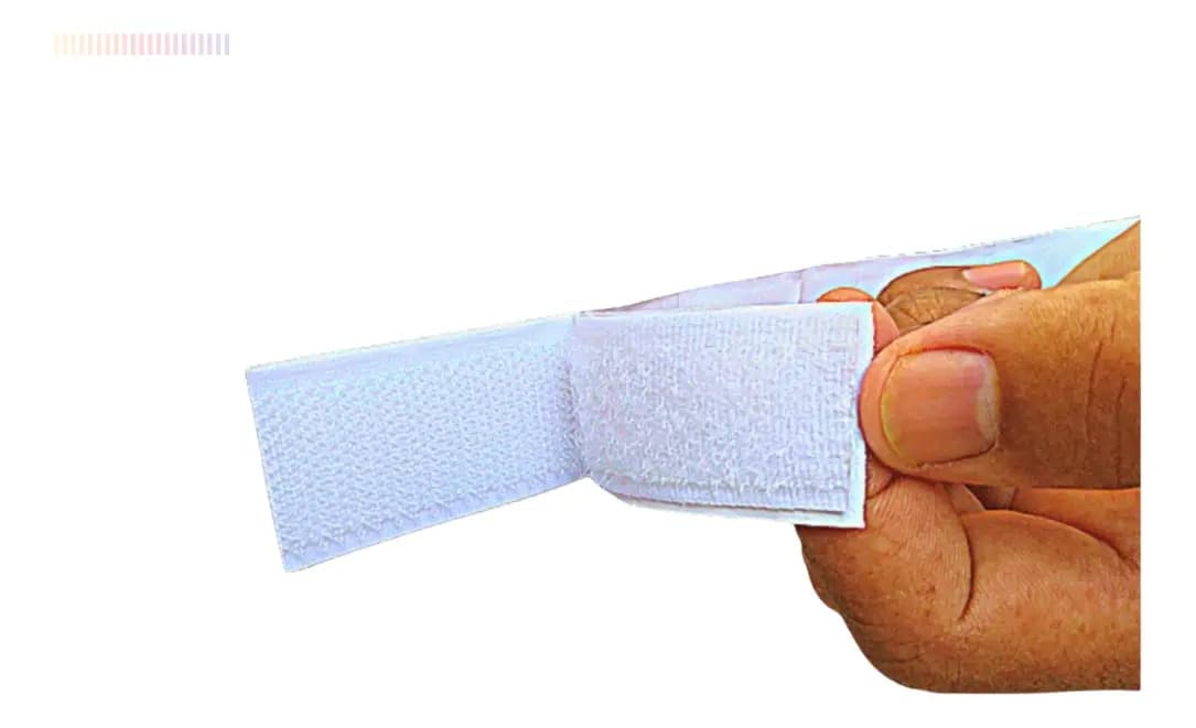 Fita Fecho Com Adesivo 20mm X 5mts Macho E Fêmea Cor Branco — imagem 5