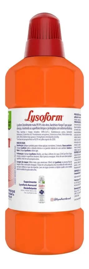 Desinfetante Lysoform Líquido Original Limpeza Pesada e Eficiente 500ml — imagem 2