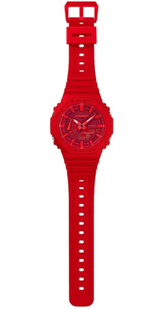 Relógio de pulso Casio GA-2100 com corria de resina cor vermelho - fondo bordô — imagem 2