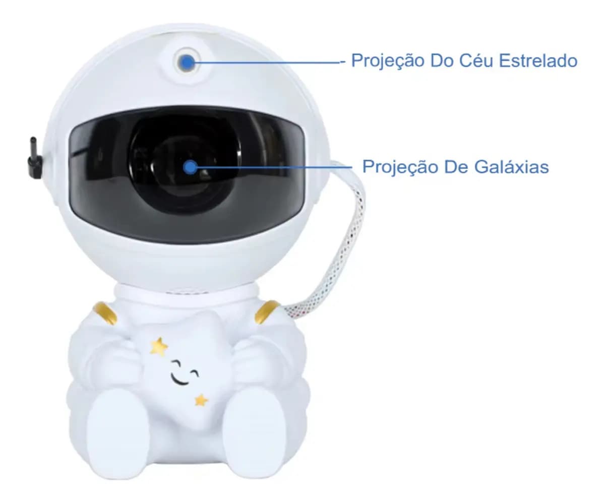 Astronauta para Quarto com Luz Nebulosa e Galáxia — imagem 2