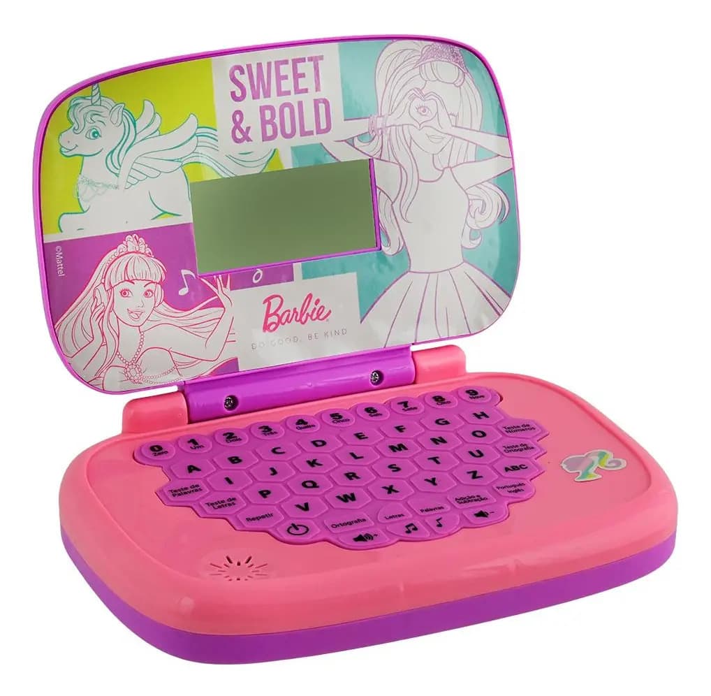 Minigame Laptop Barbie Educativo Bilíngue Candide Rosa — imagem 5
