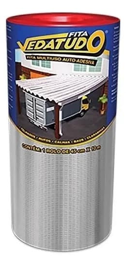3 Mantas Asfáltica Aluminizada Telhado Auto Adesiva 45cmx10m — imagem 5