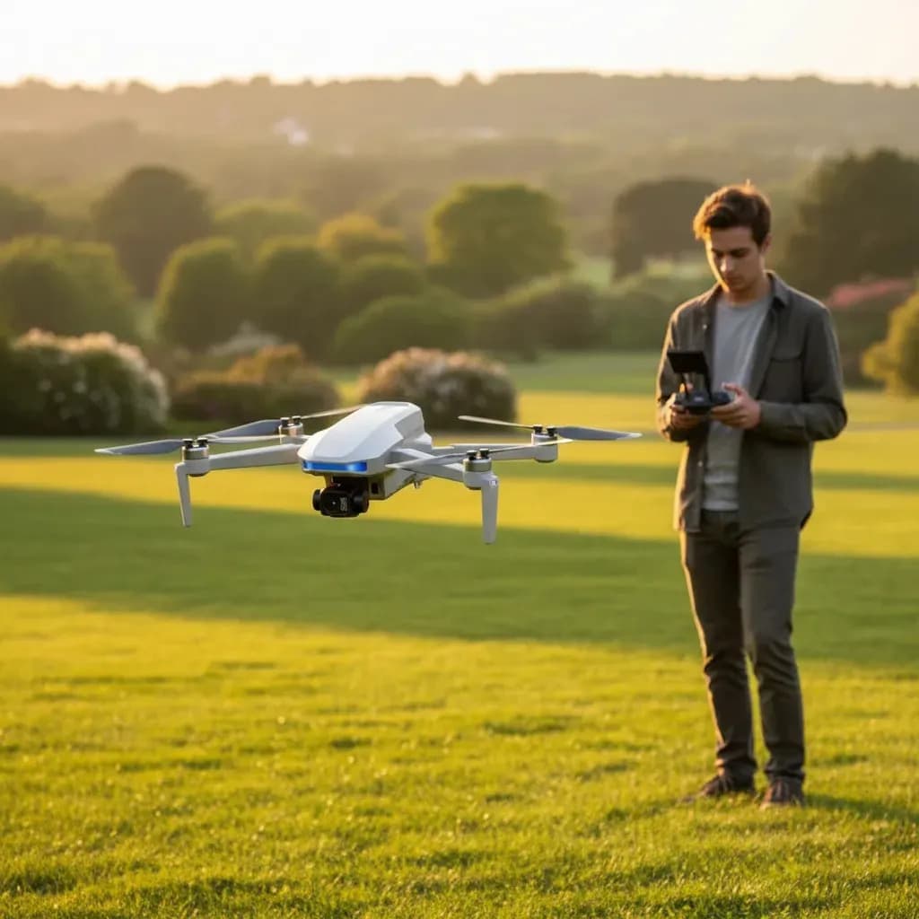 Drone Com Gps S-x1 Sem Escova Câmera Full Hd De 3 Eixos Cor Branco Iigenai-Sogno — imagem 3